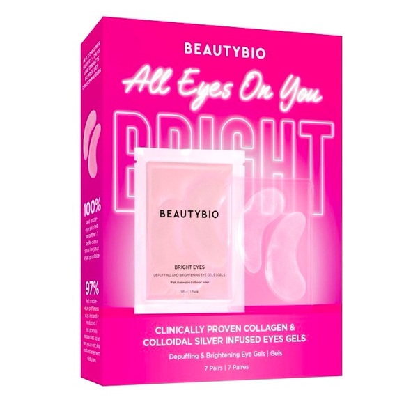 BEAUTYBIO NIB BRIGHT EYES ALL EYES ON YOU 7 PAIRS OF EYE GELS - Picture 1 of 5